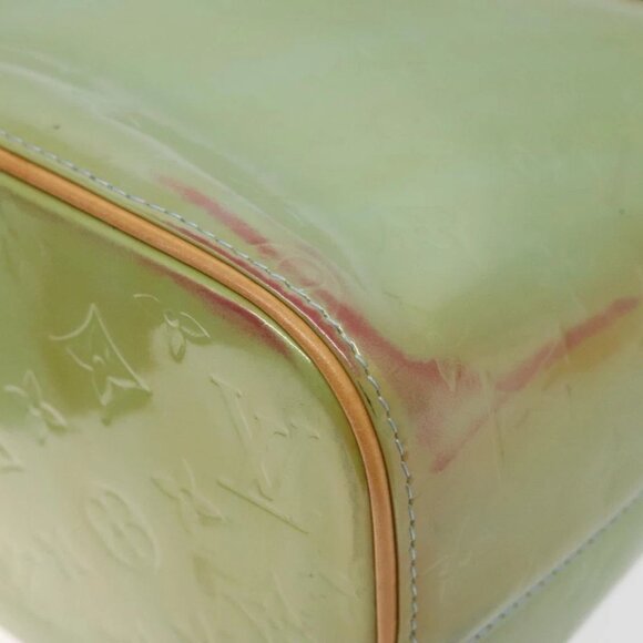 LOUIS VUITTON Monogram Vernis Houston Hand Bag Baby Blue - Picture 8 of 14